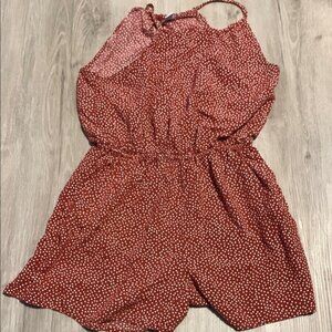 Red Polka Dot Romper
